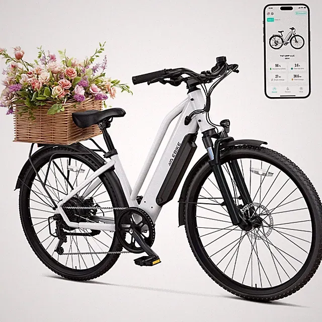Peak 1000W Electric Bike 28MPH 7-Speed Dual Disc Brakes Commute E-City Bike NEW